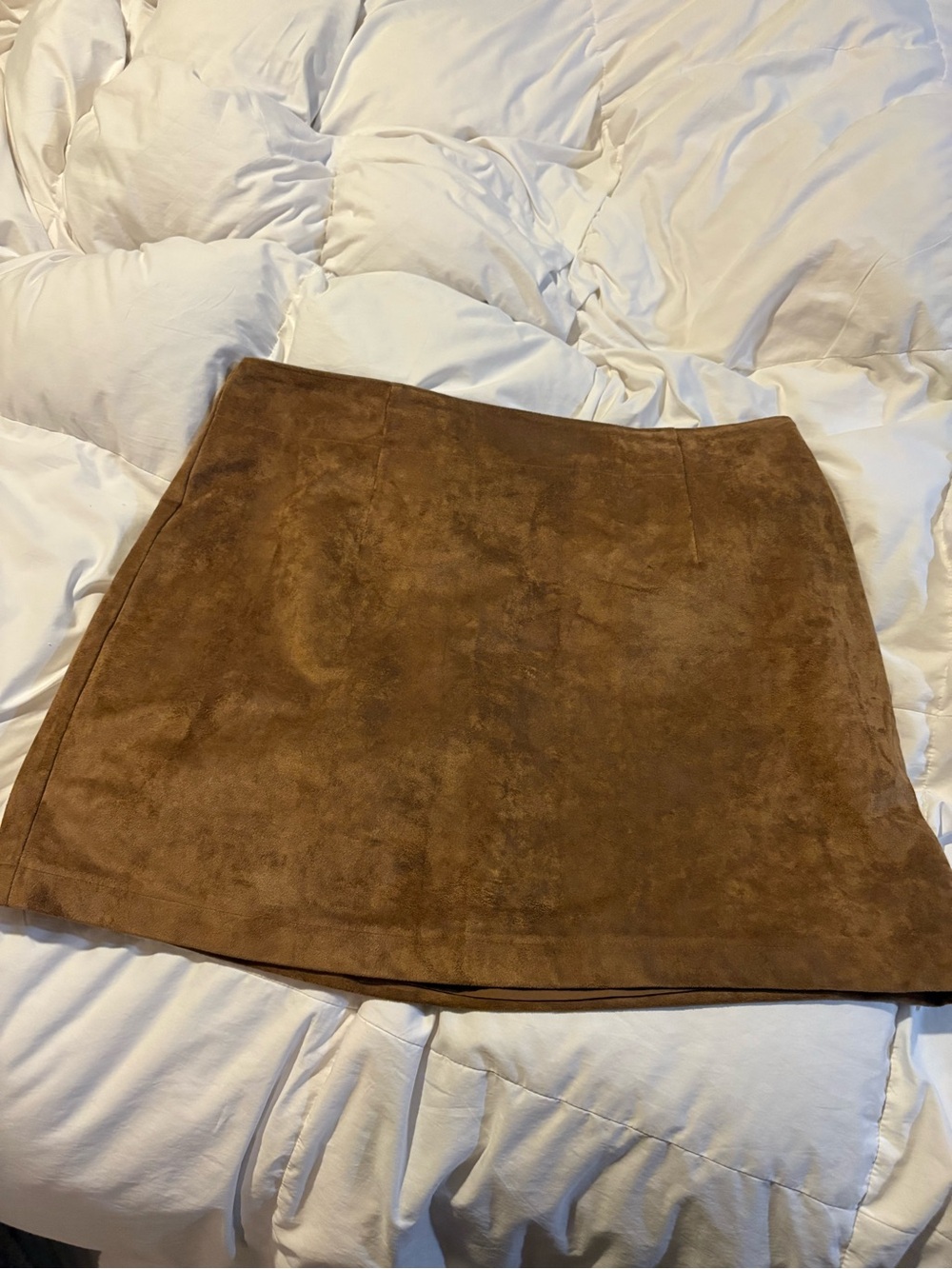 Abercrombie & Fitch Brown Suede Mini Skirt